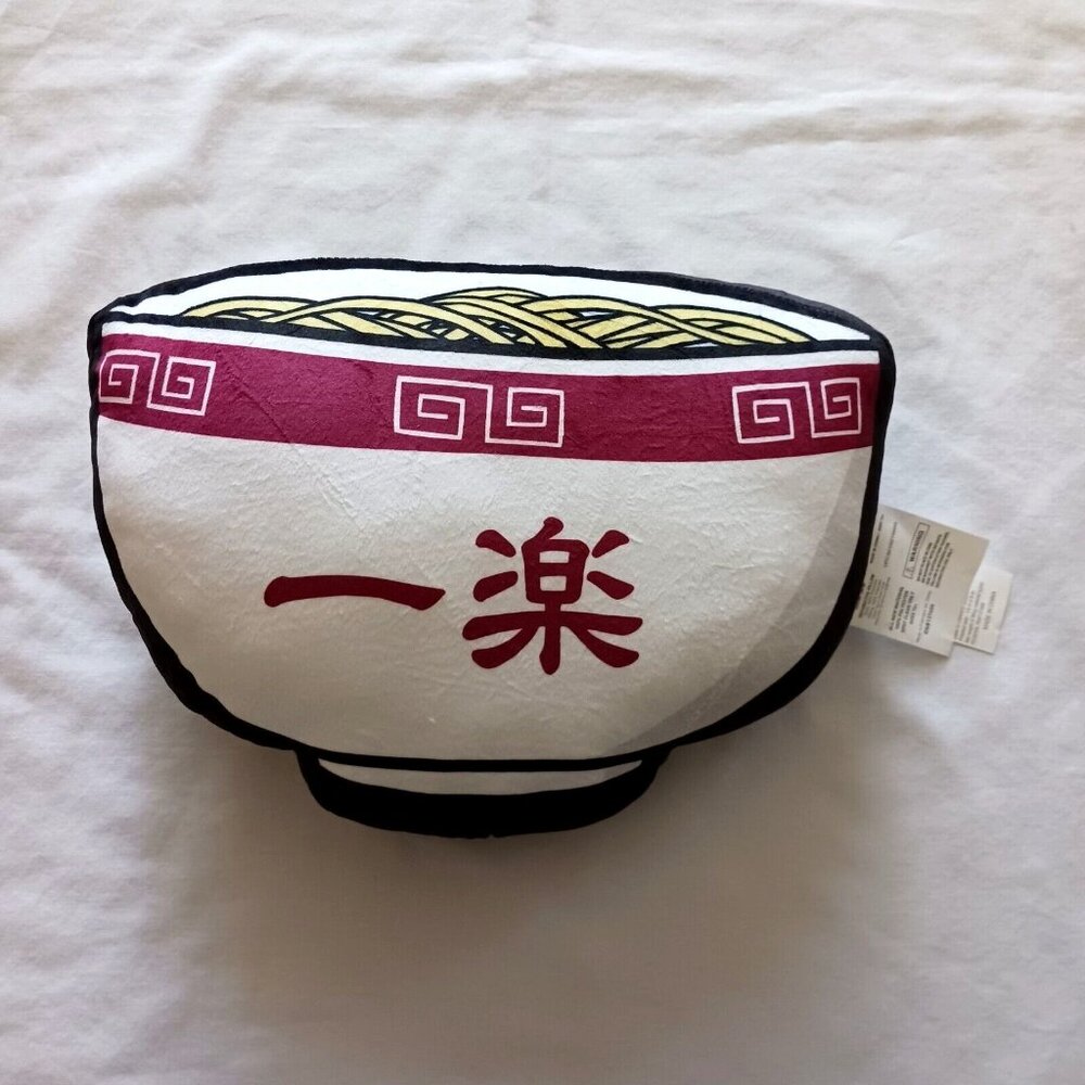 2002‎ Naruto Shippuden Naruto Ramen Bowl Plush Pillow 14 x 9